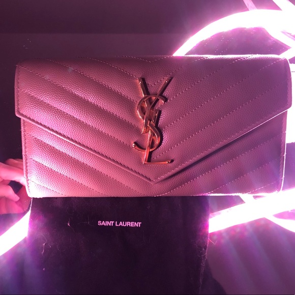 YSL Saint Laurent Large Wallet Embossed Leather - Picture 3 of 8